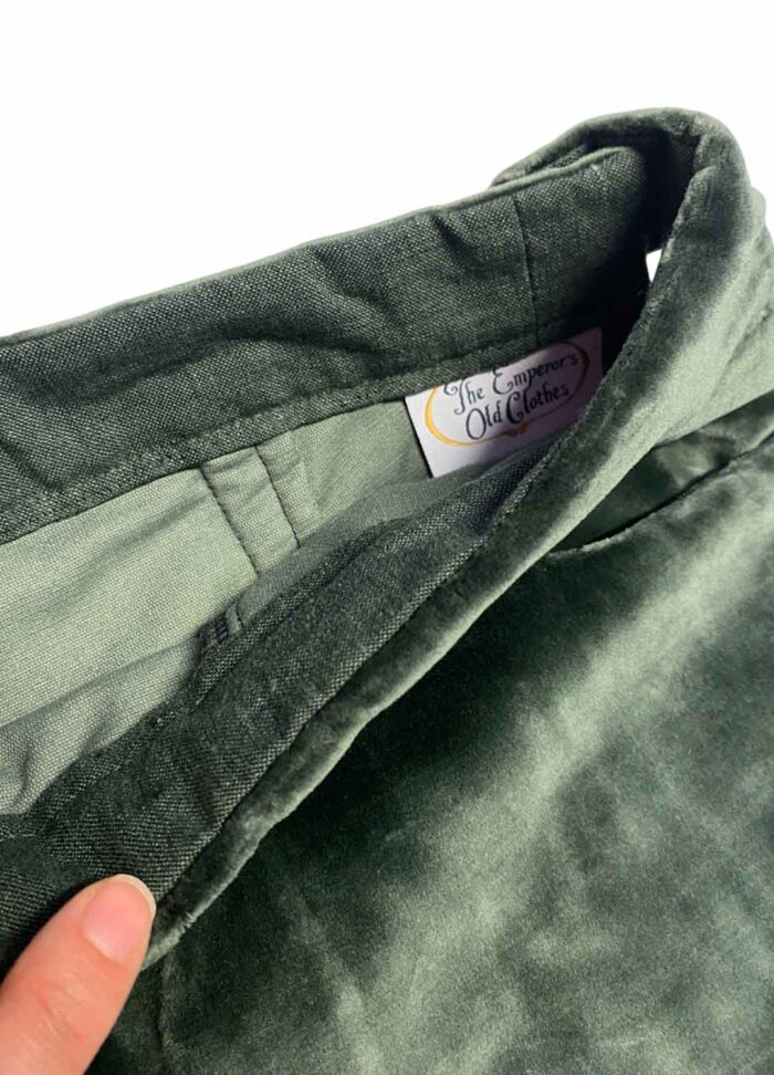 Teal velvet trousers - ref 201 - Resale item - Approx UK 12-14 - Image 5