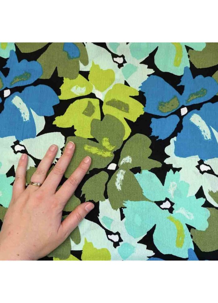 Fabric Ref 5407 - Floral Crepe Viscose - Image 2