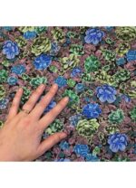Fabric Ref 5412 - Floral Linen Viscose - Image 2