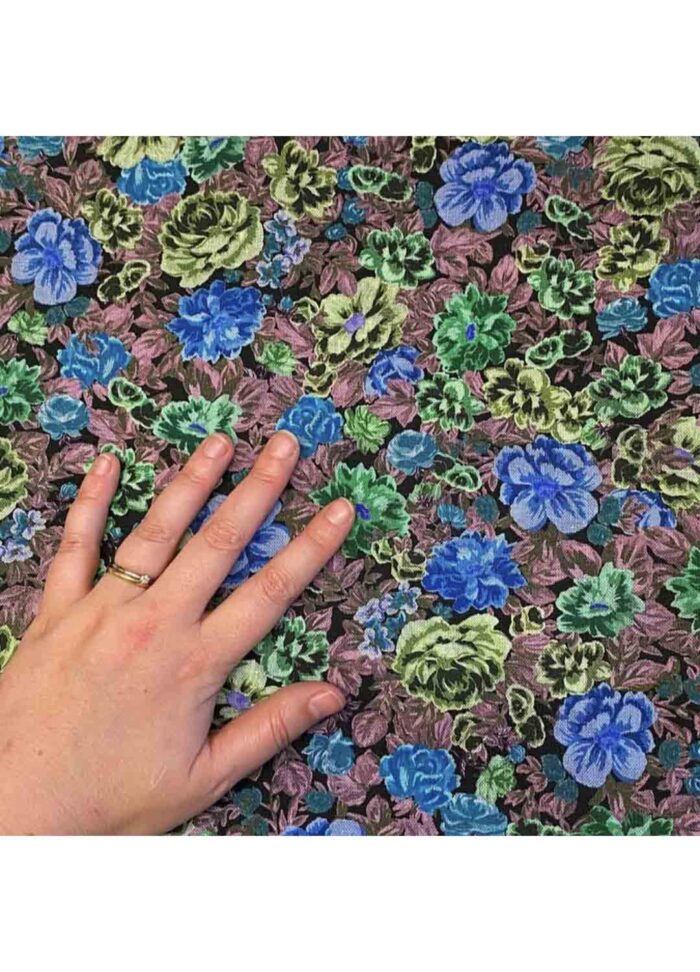 Fabric Ref 5412 - Floral Linen Viscose - Image 2