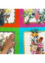 Fabric Ref 5524 - Panelled Floral Cotton - Image 3