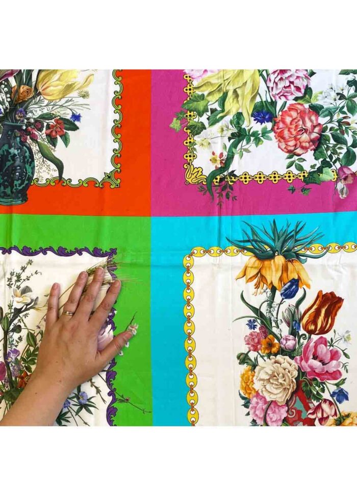 Fabric Ref 5524 - Panelled Floral Cotton - Image 3