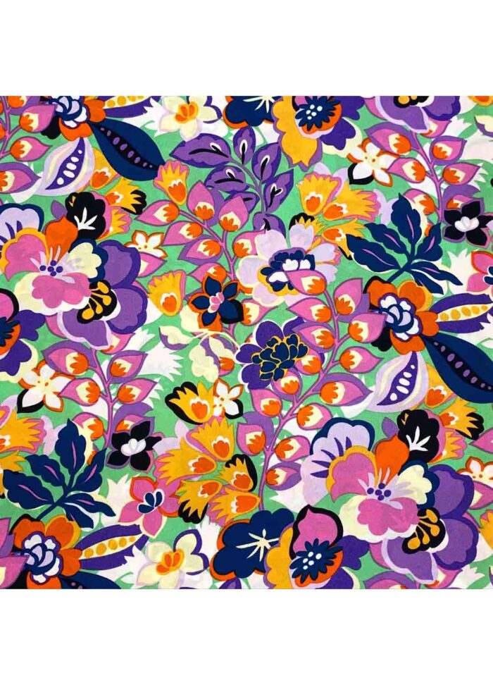 Fabric Ref 5547 - Floral Crepe Viscose Mix - Image 1