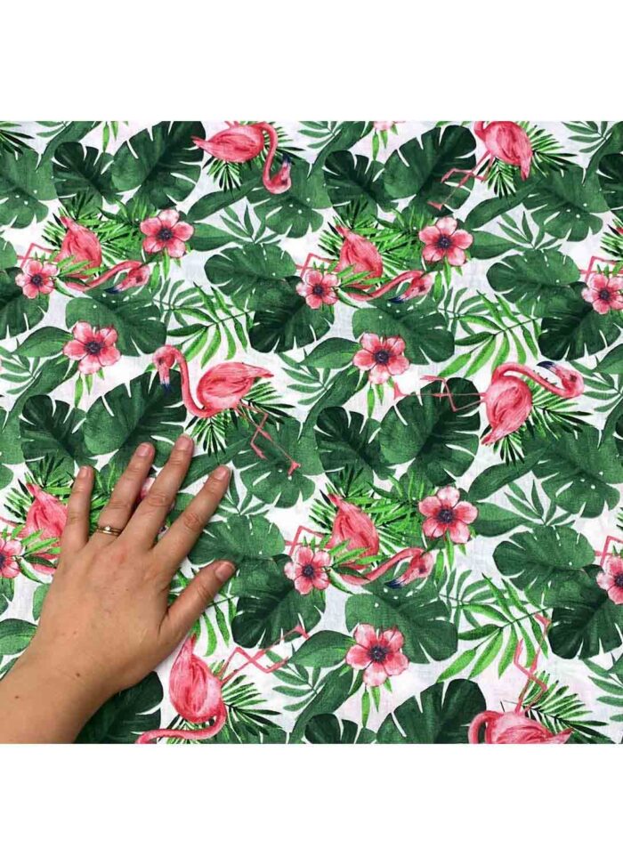 Fabric Ref 5559 - Flamingos Cotton - Image 2