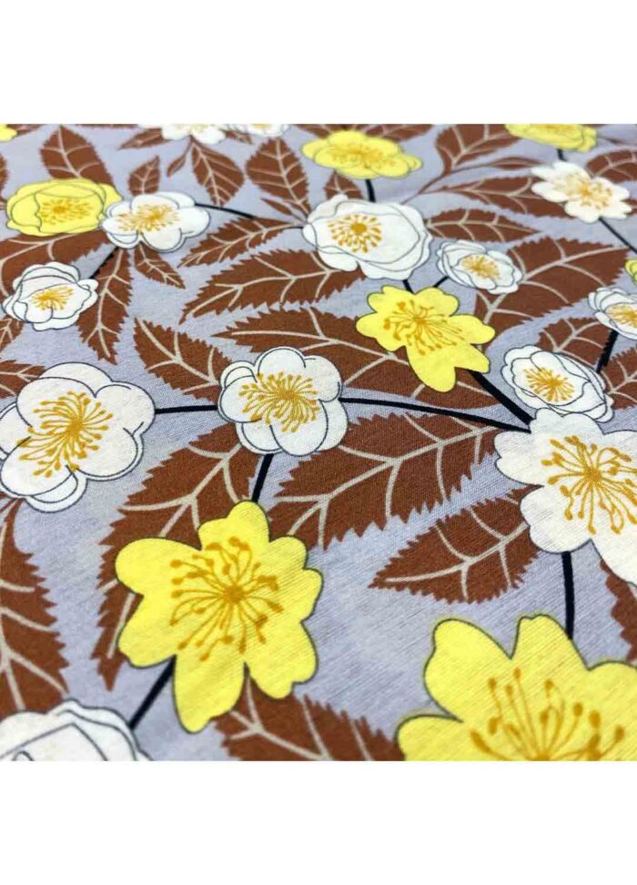 Fabric Ref 5560 - Floral Viscose Mix - Image 3