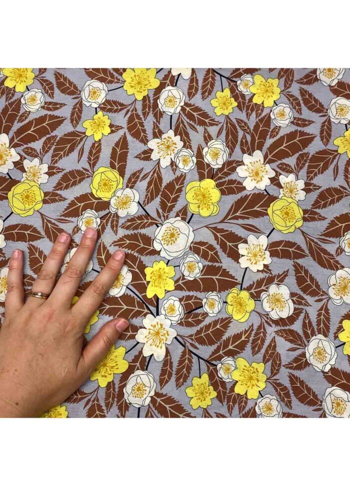 Fabric Ref 5560 - Floral Viscose Mix - Image 2