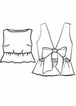 Design your own: Back-Bow Crop-top With Elastic Waist