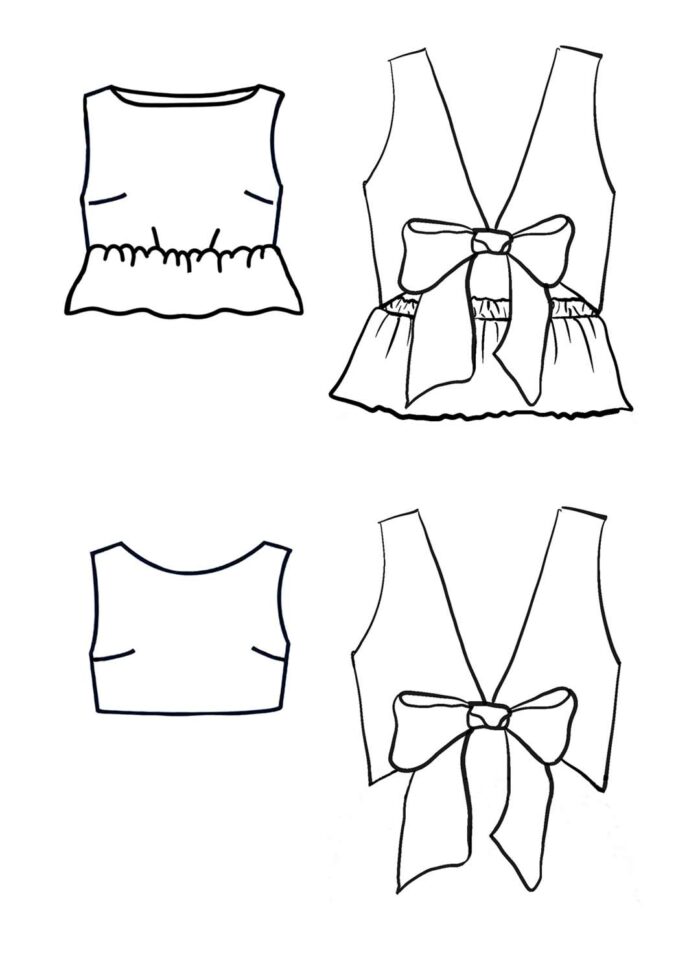 Design your own: Back-Bow Crop-top - Image 1