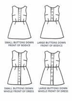 Design your own: Button-up Back-Bow A-Line Dress - Image 4