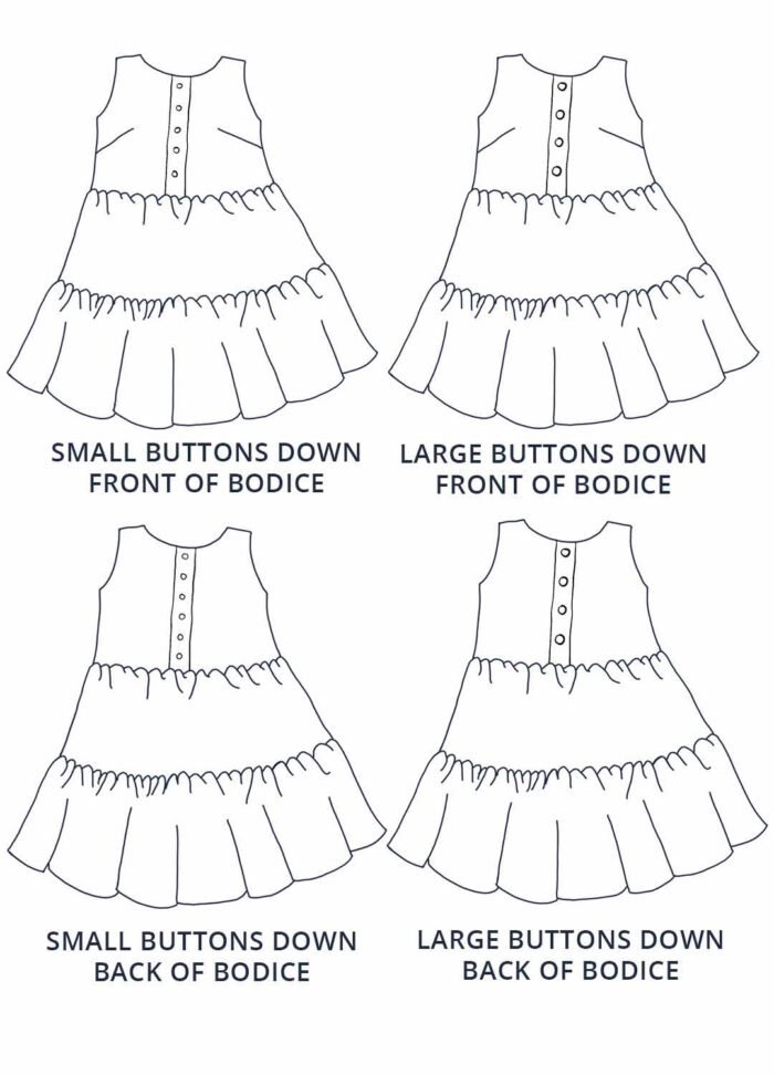 Design your own: Tiered Button-Up Trapeze Dress - Image 2