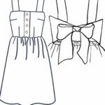 Design your own: Gathered Button-up Back-Bow Strap Dress