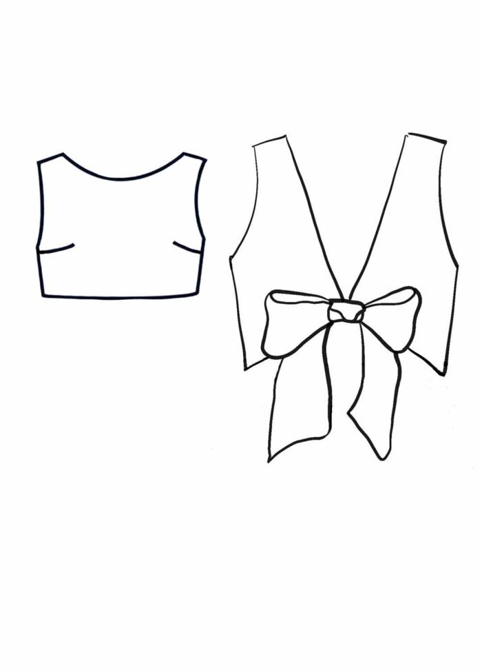 Design your own: Back-Bow Crop-top - Image 1