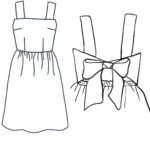 Design your own: Gathered Back-Bow Strap Dress