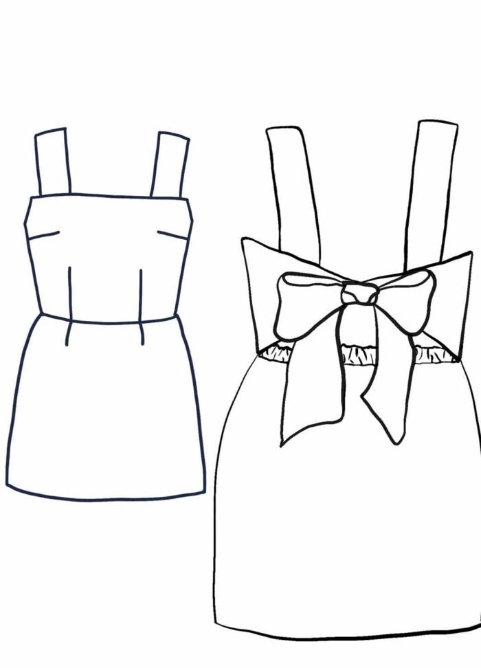 Design your own: Mini Back-Bow Strap Dress - Image 1