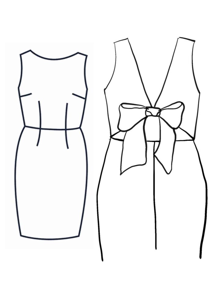 Design your own: Back-Bow Pencil Dress - Image 1