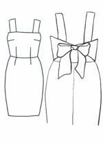 Design your own: Pencil Back-Bow Strap Dress