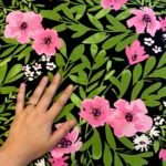 Fabric Ref 5574 - Floral Viscose - Image 2