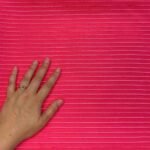 Fabric Ref 5605 - Stripe Satin Viscose Mix - Image 2