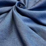 Fabric Ref 5638 - Blue Crepe Viscose Mix