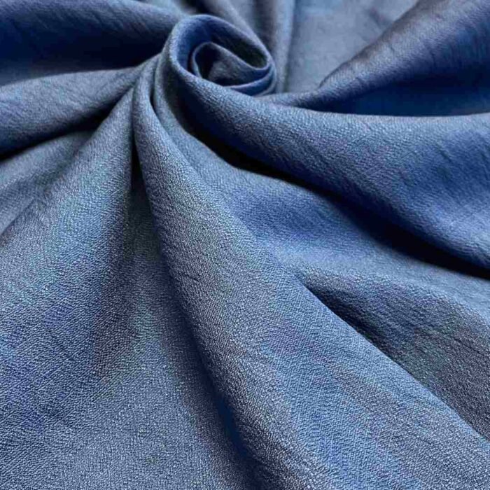 Fabric Ref 5638 - Blue Crepe Viscose Mix - Image 1