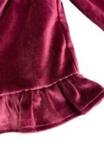 Berry velvet crop top - ref 218 - Resale item - Approx UK 12-14 - Image 4