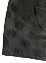 Black Floral Satin Tee - ref 237 - Resale item - Approx 6-8 - Image 3