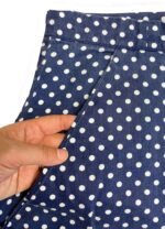 Blue spot textured cotton Culottes - ref 223 - Resale item - Approx 10-12 - Image 2