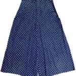 Blue spot textured cotton Culottes - ref 223 - Resale item - Approx 10-12