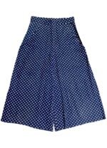 Blue spot textured cotton Culottes - ref 223 - Resale item - Approx 10-12
