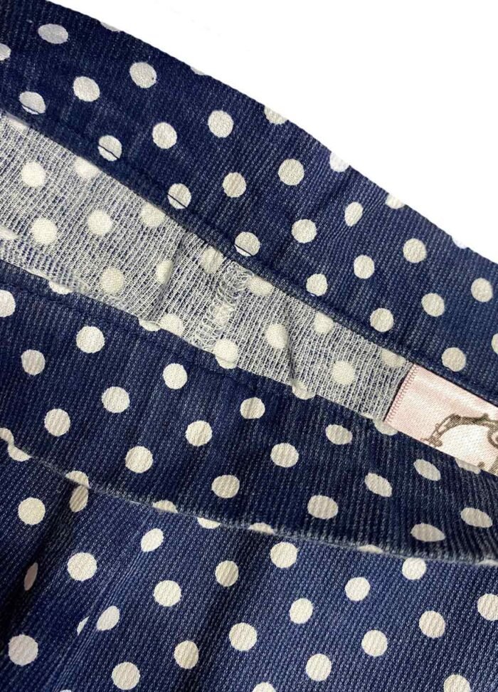 Blue spot textured cotton Culottes - ref 223 - Resale item - Approx 10-12 - Image 3