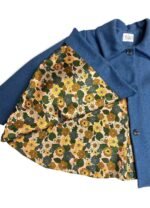 Blue trapeze coat - ref 206 - Resale item - Approx UK 14-16 - Image 2