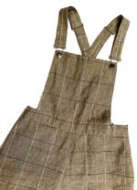 Brown Check Dungarees - ref 216 - Resale item - Approx 12-14 - Image 3