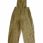 Brown Check Dungarees - ref 216 - Resale item - Approx 12-14