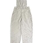 Cream Check Dungarees - ref 229 - Resale item - Approx 12-14