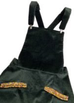 Dark green corduroy cotton dungaree-mini - ref 214 - Resale item - Approx UK 12-14 - Image 2