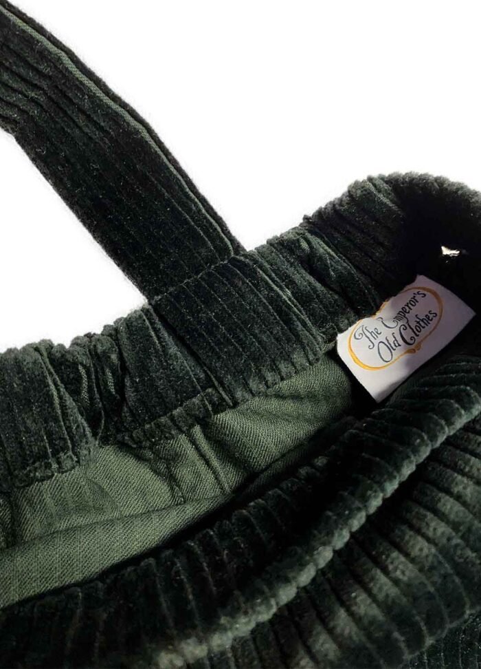 Dark green corduroy cotton dungaree-mini - ref 214 - Resale item - Approx UK 12-14 - Image 4