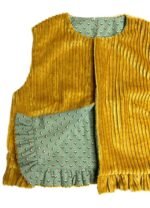 Yellow Corduroy Cropped Jacket - ref 217 - Resale item - Approx UK 12-14 - Image 2