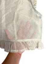 Stone organdy cotton crop top - ref 212 - Resale item - Approx UK 12-14 - Image 3