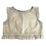 Stone organdy cotton crop top - ref 212 - Resale item - Approx UK 12-14
