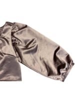 Taupe textured satin crop top - ref 219 - Resale item - Approx UK 12-14 - Image 2