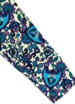 Blue floral cotton crop top - ref 232 - Resale item - Approx UK 10-12 - Image 2