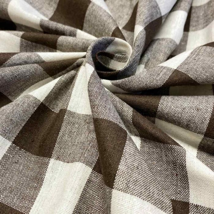 Fabric Ref 5673 - Check Cotton Mix - Image 1