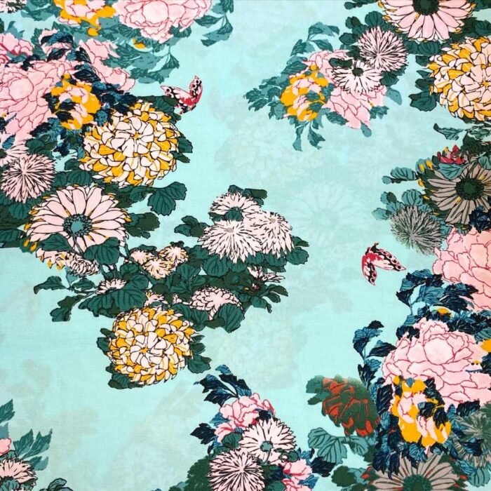 Fabric Ref 5699 - Floral Viscose - Image 1