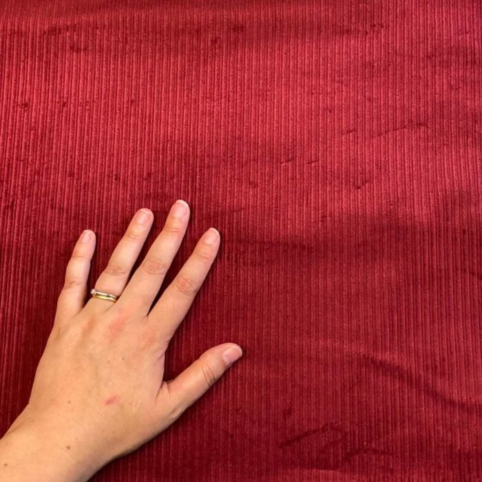 Fabric Ref 5712 - Red Corduroy - Image 2