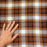 Fabric Ref 5724 - Check Viscose Mix with Lamé Stripe - Image 3