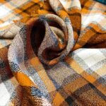 Fabric Ref 5724 - Check Viscose Mix with Lamé Stripe - Image 2