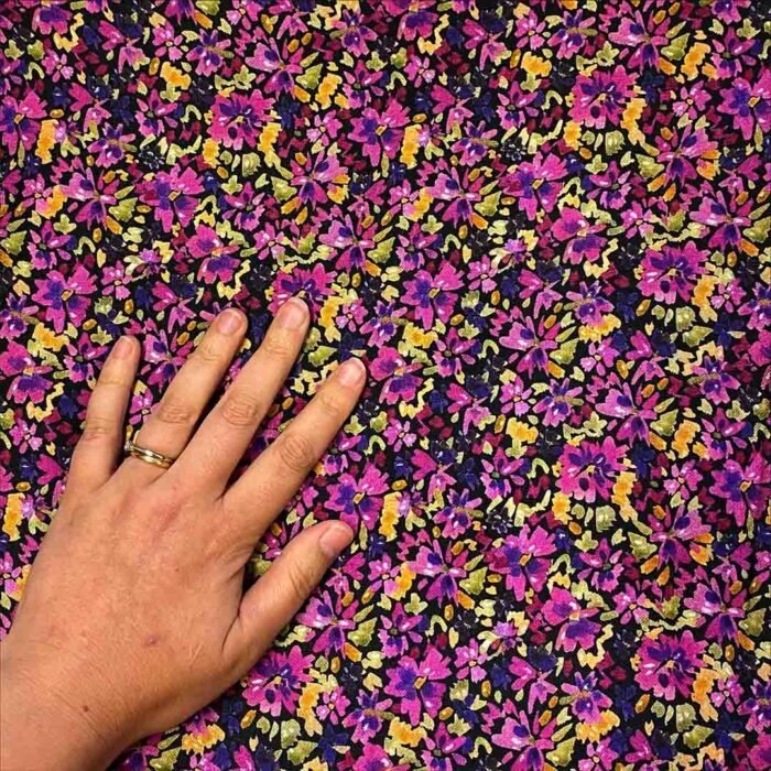 Fabric Ref 5728 - Floral Viscose - Image 3