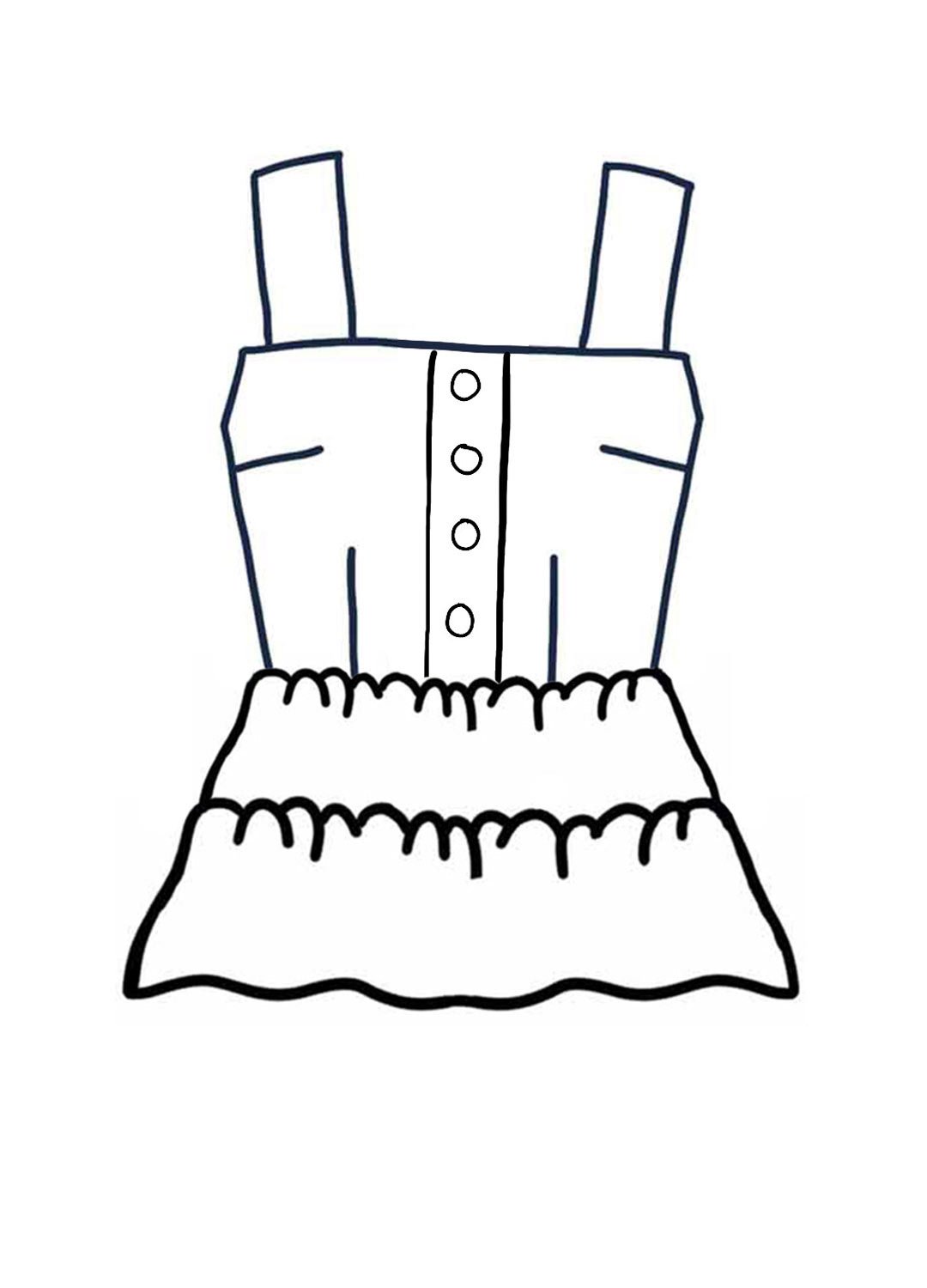 Design your own: Tiered Strap Button-up Top Design your own: Tiered Strap Button-up Top - Image 1