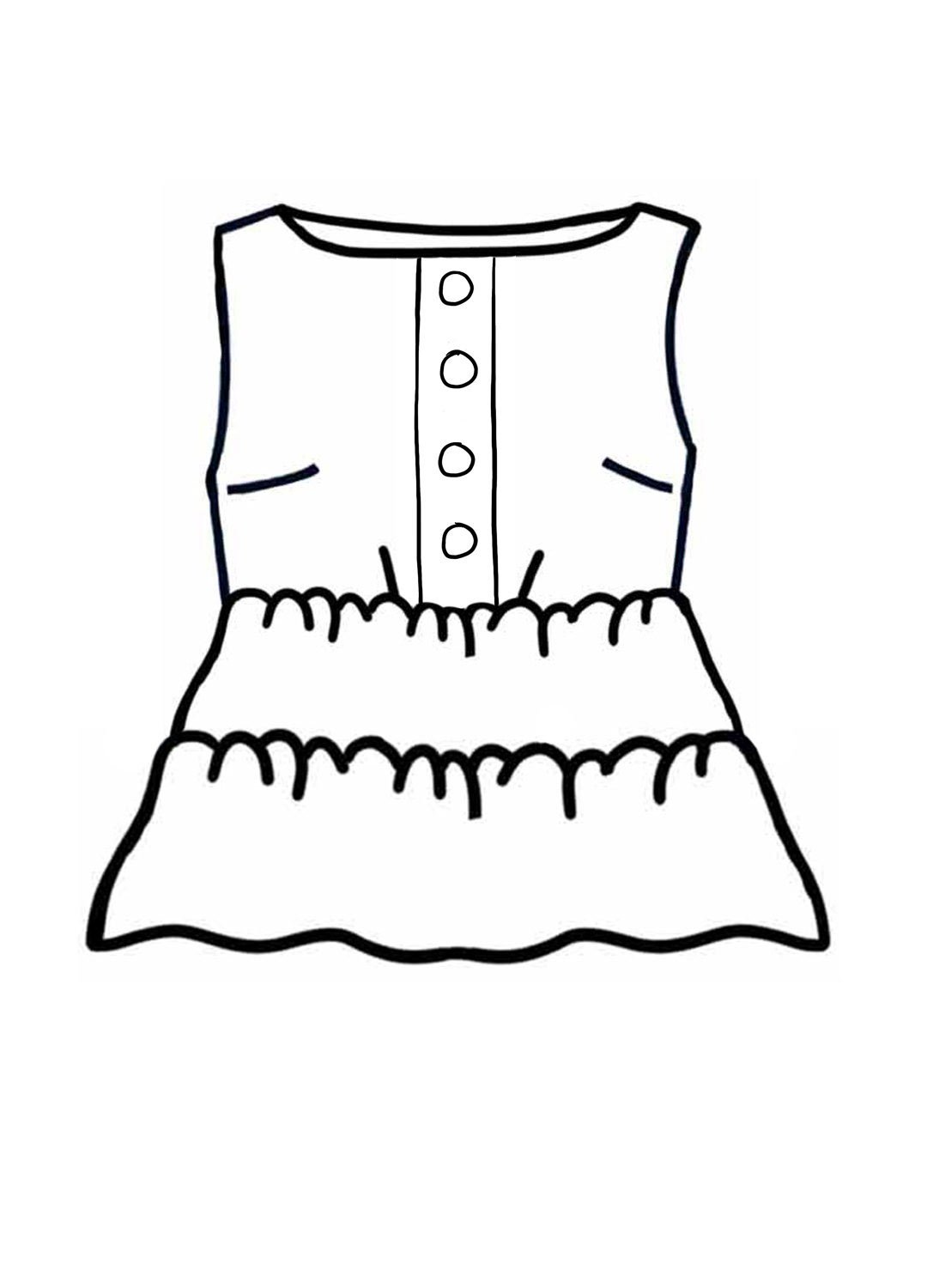 Design your own: Button-up Tiered Top Design your own: Button-up Tiered Top - Image 1