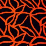 Fabric Ref 5737 - Abstract Floral Crepe Viscose Mix